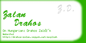 zalan drahos business card